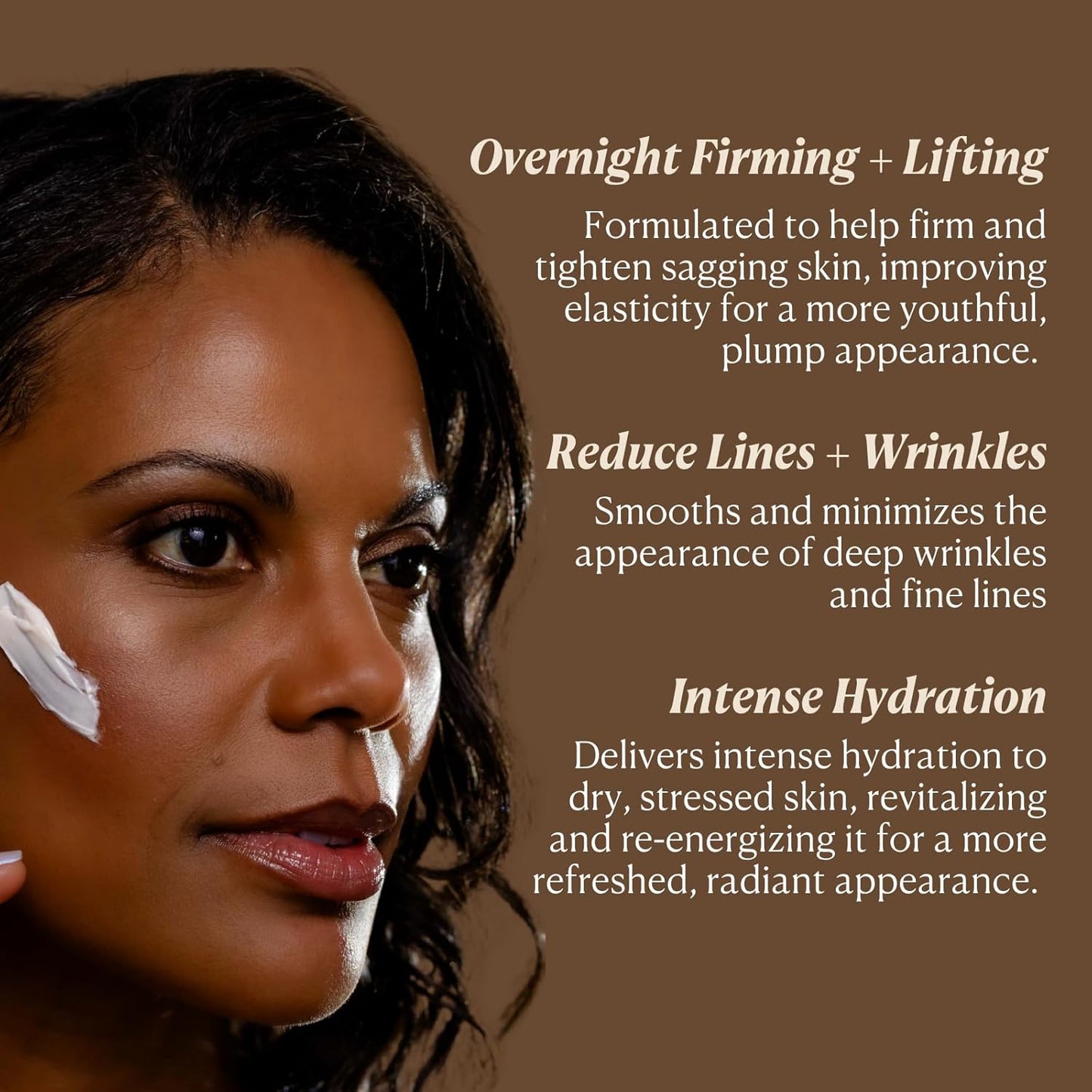 Nakery Lift-Tox Night Cream for Women - Overnight Anti Wrinkle Face Cream for Firmer & Smoother Complexion - Hydrating Night Cream for Women with Crepey Skin - Rich Night Face Cream for Mature Skin