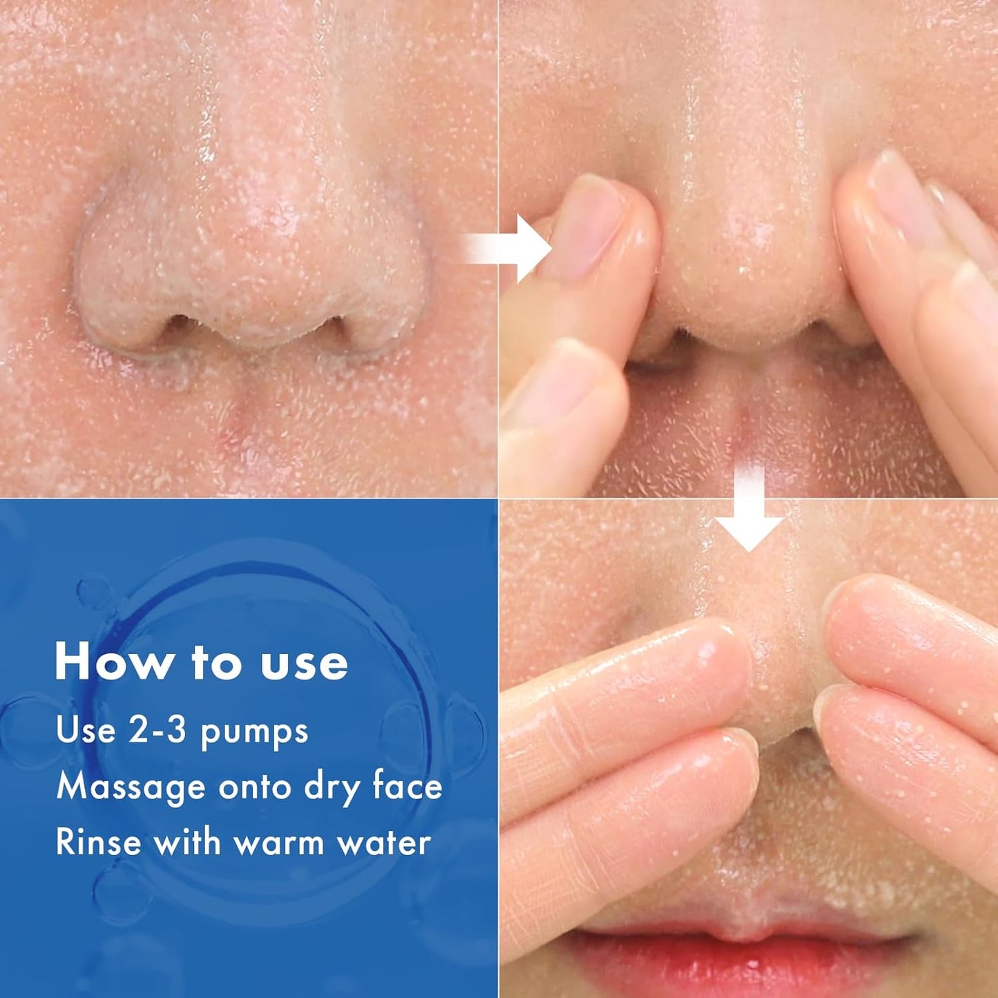 AHA Deep Cleansing Facial Oil with Jojoba Oil, Tea Tree Oil, PHA and Centella Asiatica, Korean Blackhead Remover, Pore Cleaner and Sebum Remover, 145ml, 4.9 fl. oz.