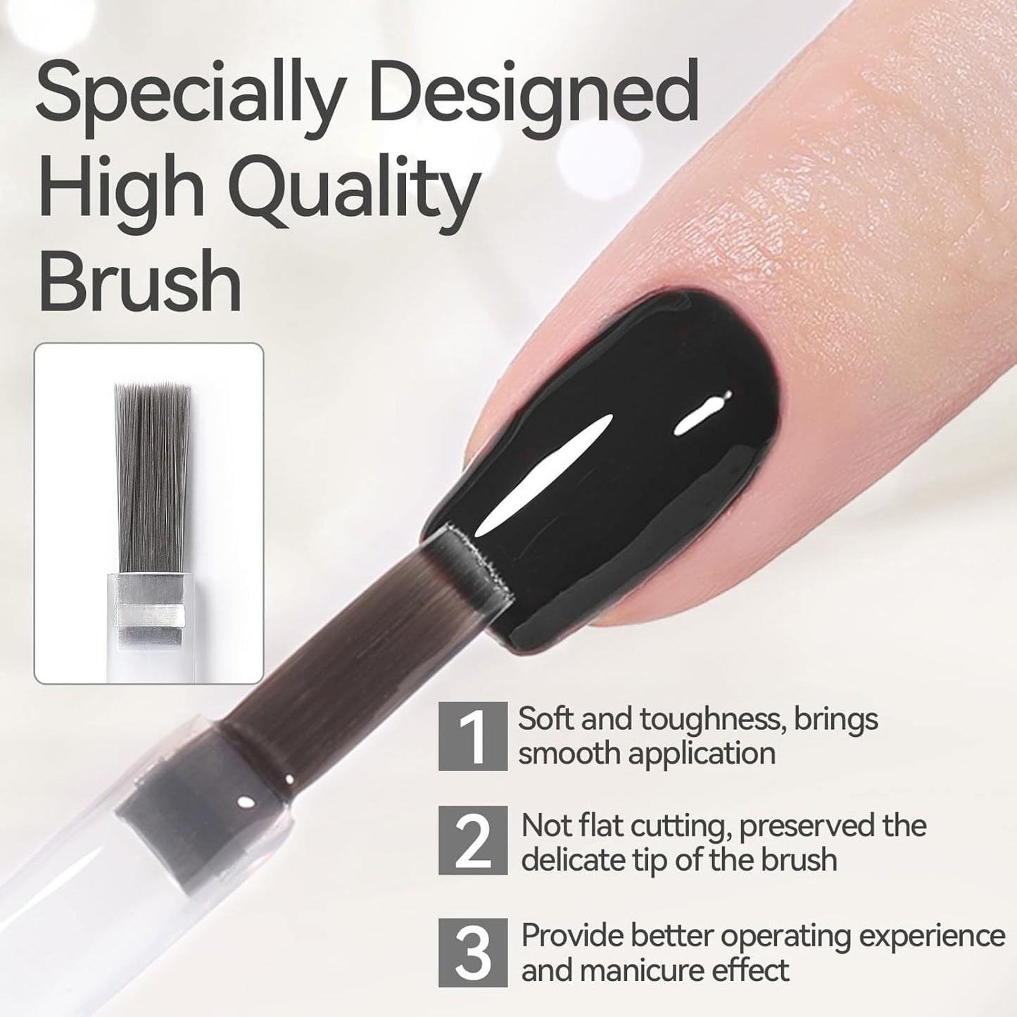 Born Pretty Gel Top Coat,15ml Gloss Base and Top Coat Set, No Wipe Super Top Gel Not Chip or Peel and Long Lasting Base Gel Top Gel for Nail Art