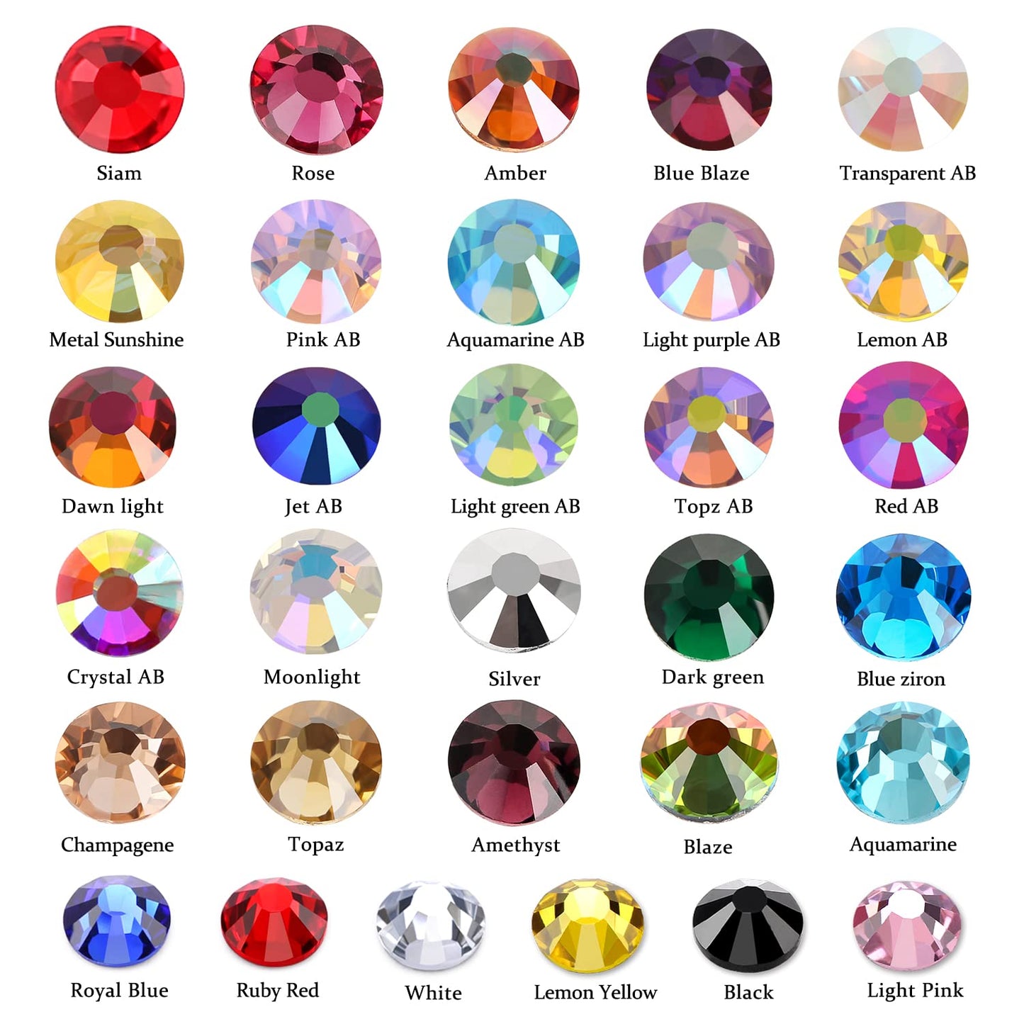 1440Pcs Blue Crystal Rhinestones,Glass Flatback Rhinestones Gemstones Small for Nail Face Makeup Art Crafts Clothes Decoration -(SS6,2.0mm,Blue)