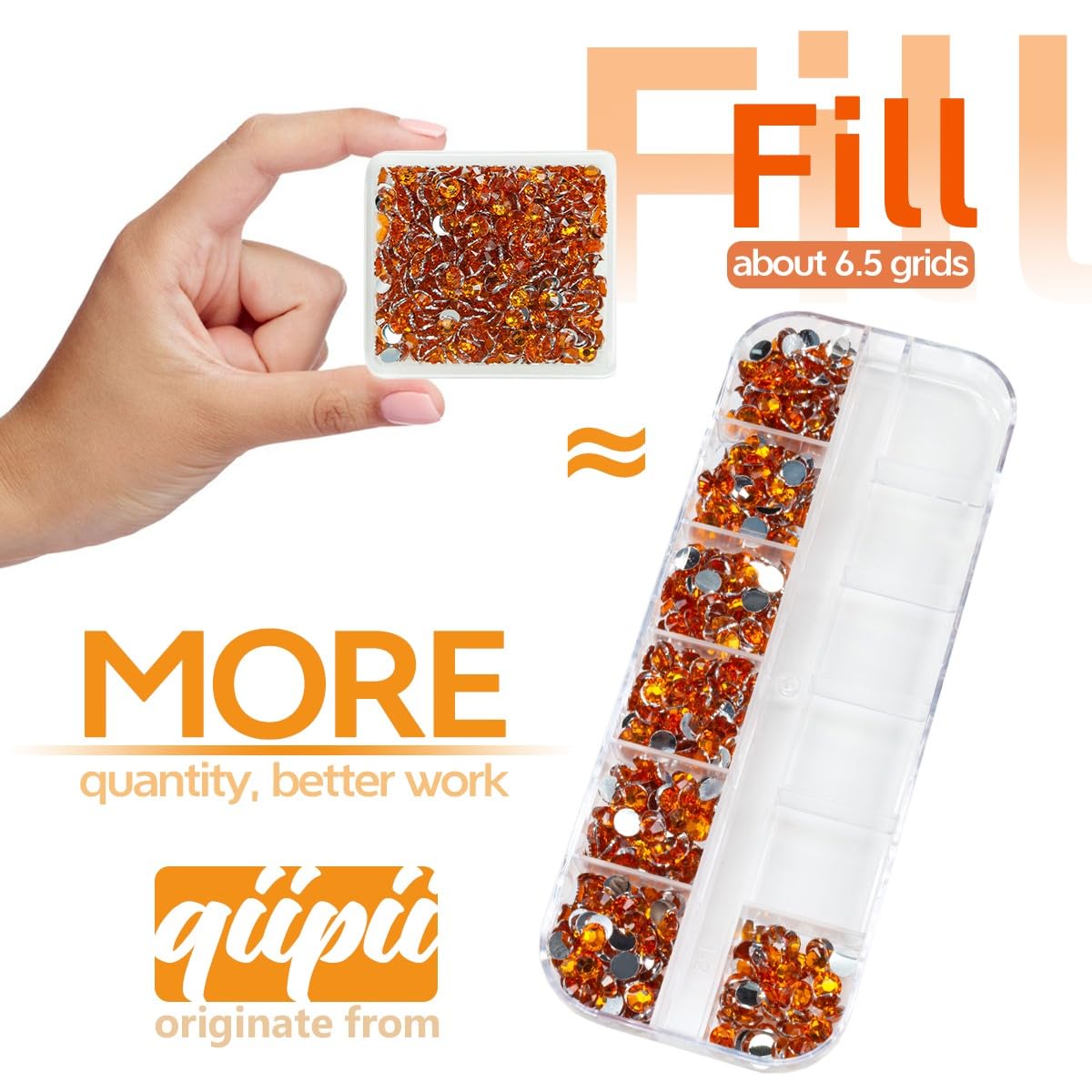 Orange Crystal Resin Rhinestones for Crafting 3mm 4mm 5mm Orange Red Flatback Stones Non-Hotfix Diamonds Crystals Gems Charms for Nails Face Eyes Makeup Body Tumblers Bottles DIY Crafts Shoes