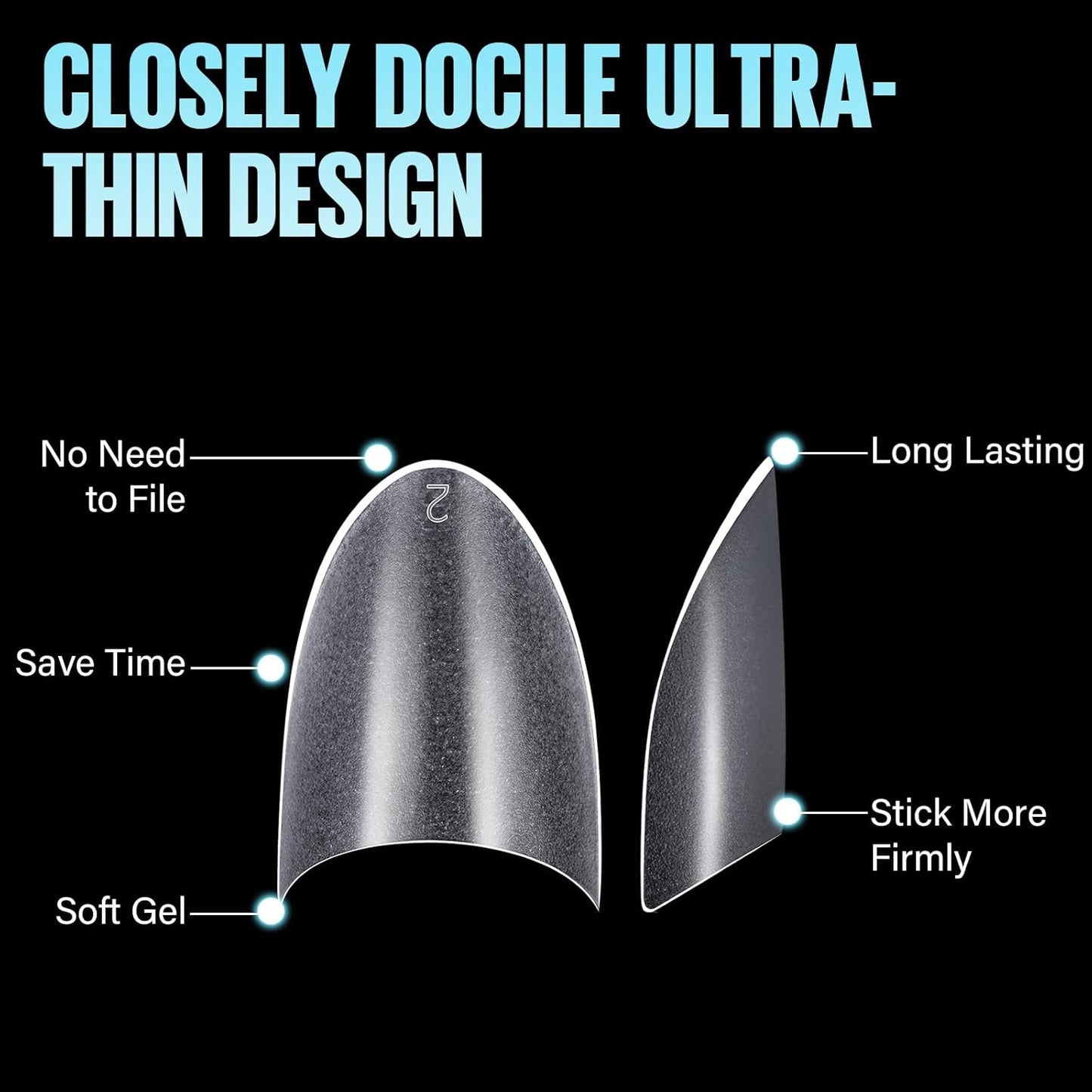 TOMICCA Short Almond Nail Tips, 504Pcs Full Matte Press on Half Cover Acrylic Nails,12 Sizes No C Curve Fake Nail Tips for Nail Extension Art Home DIY Nail Salon