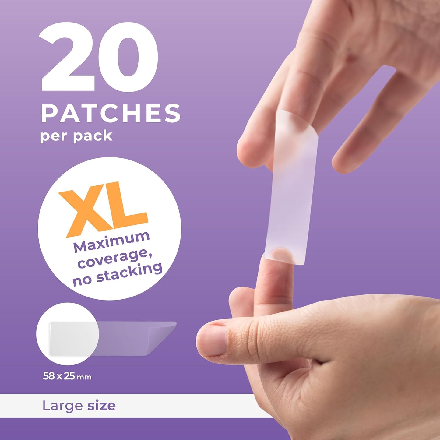 Large Pimple Patches for Face (20 Pack), Treat Blemishes Overnight, Hydrocolloid Acne Patch, Hydrocolloid Bandages, Big Pimple Patches, Large Acne Patch