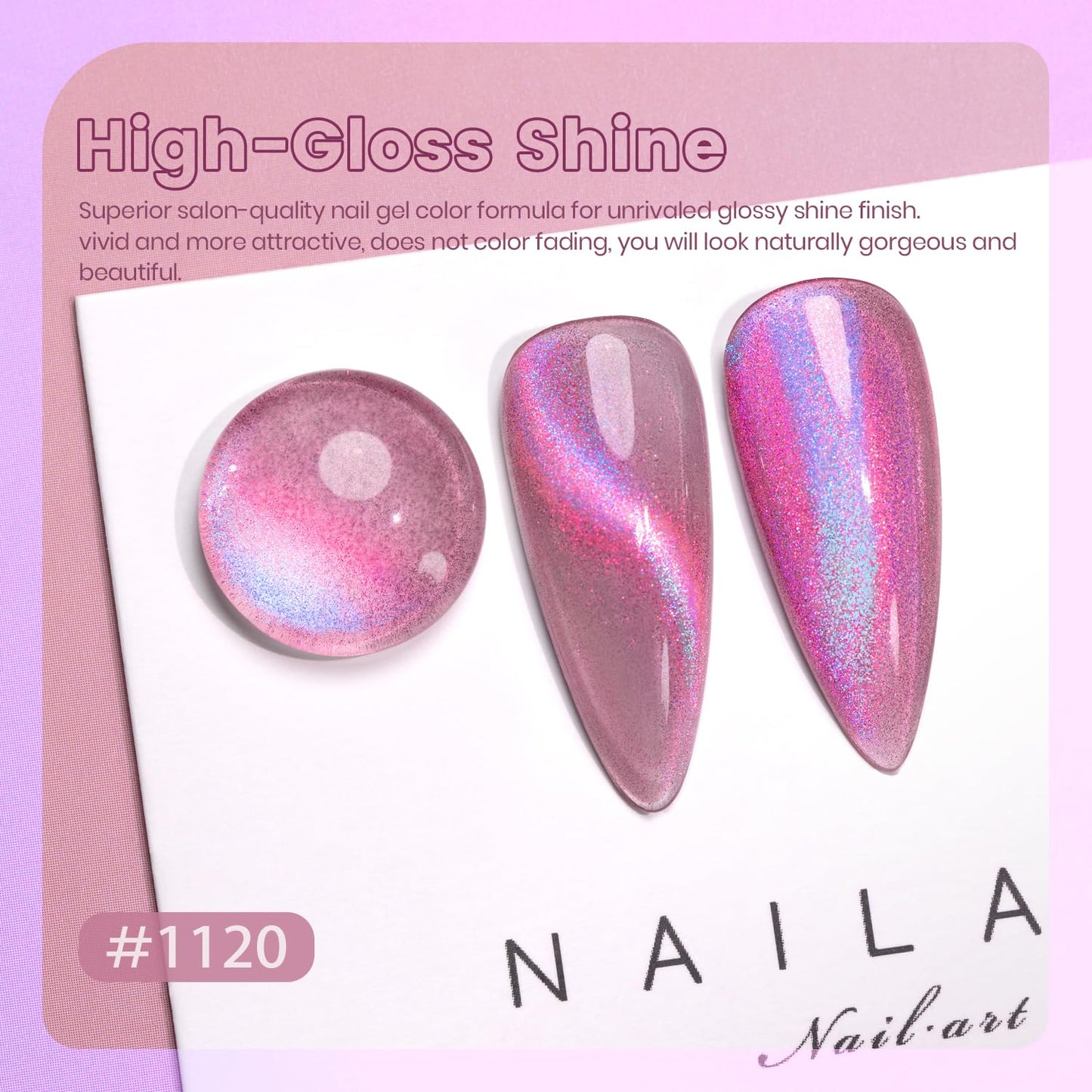 RARJSM Purple Blue Aurora Cat Eye Gel Nail Polish Multichrome Color Glitter Dark Violet Candy Glass Diamond Cat Eye Gel Polish with Magnet Stick Soak off UV LED Curing Requires Home Salon Diy Nail Art