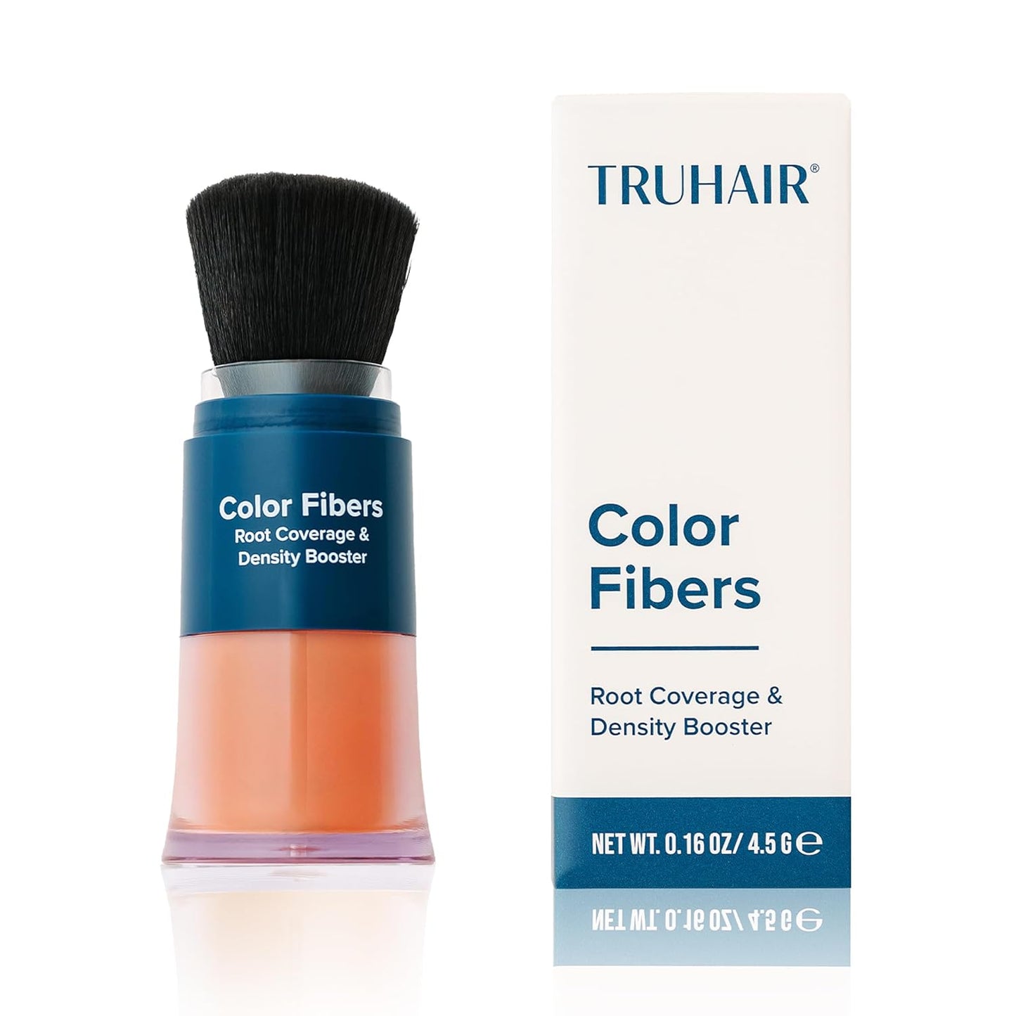 TRUHAIR Color Fibers Root Coverage & Density Booster | Quick-Apply Root Touch Up Hair Color | Natural Color Matching, Gray Hair Cover up to Color Gray Roots - 11 Hair Colors Available (Red)