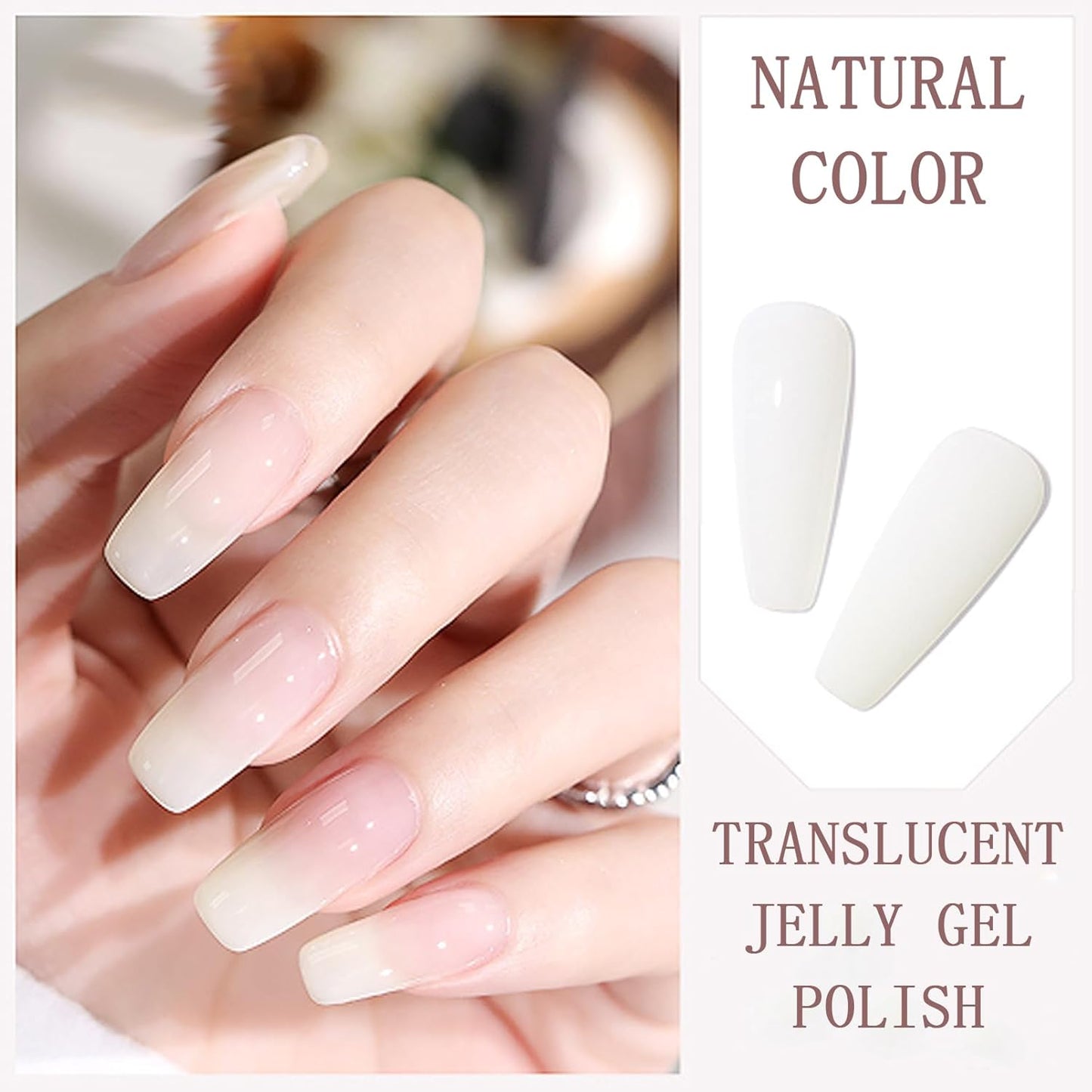 Milky White Gel Nail Polish - Long Lasting, Quick Dry for Women and Girls