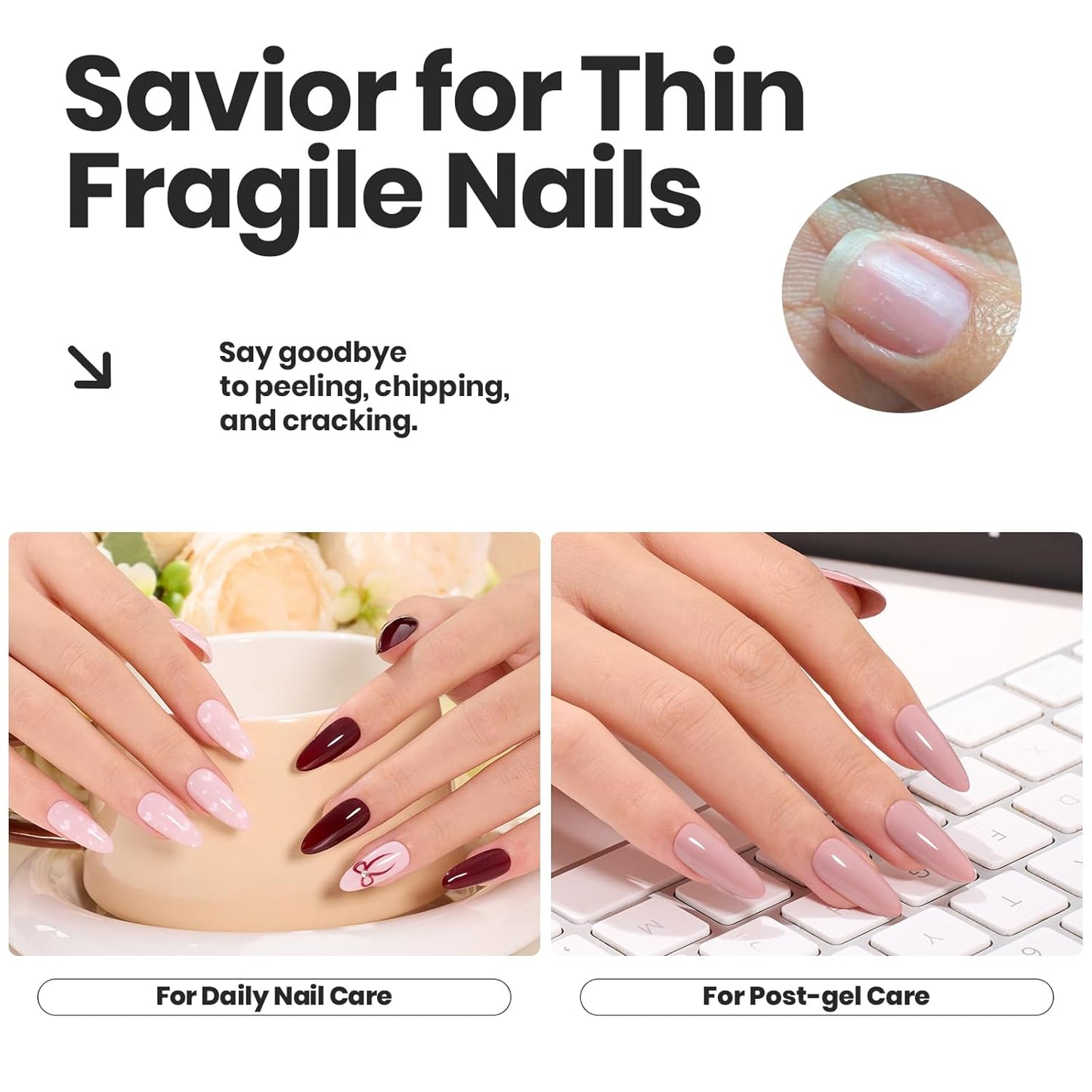 Beetles Fall Nail Polish Set Coconut Mousse 6 Colors, Nude Nail Polish Quick Dry Long Lasting Neutral Brown Red Pink Lacquer Glossy for Women Salon DIY Nail Art