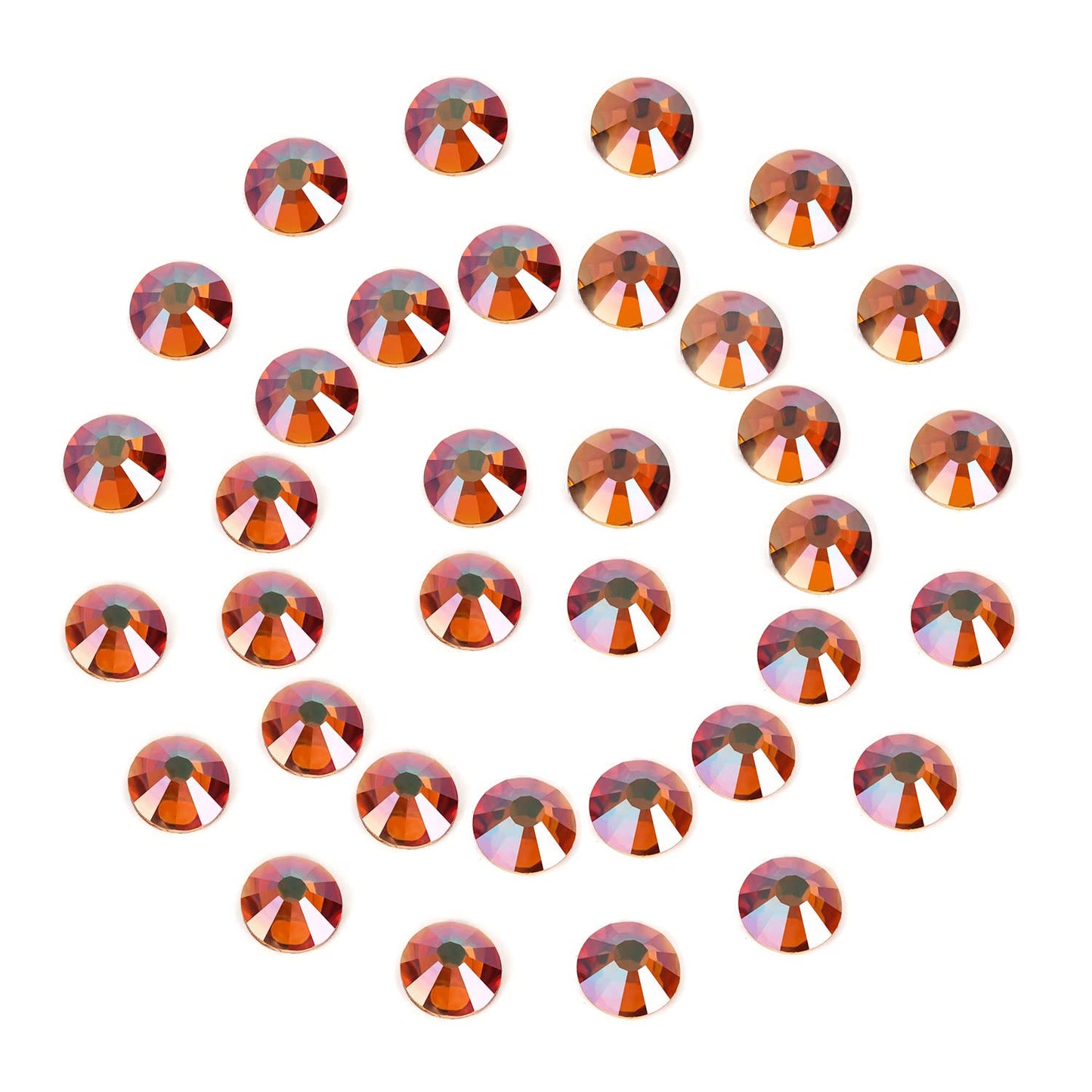 1440Pcs Amber Crystal Rhinestones,Glass Flatback Rhinestones Gemstones for Nail Face Makeup Art Crafts Clothes Decoration - (SS12, 3.0mm,Amber)