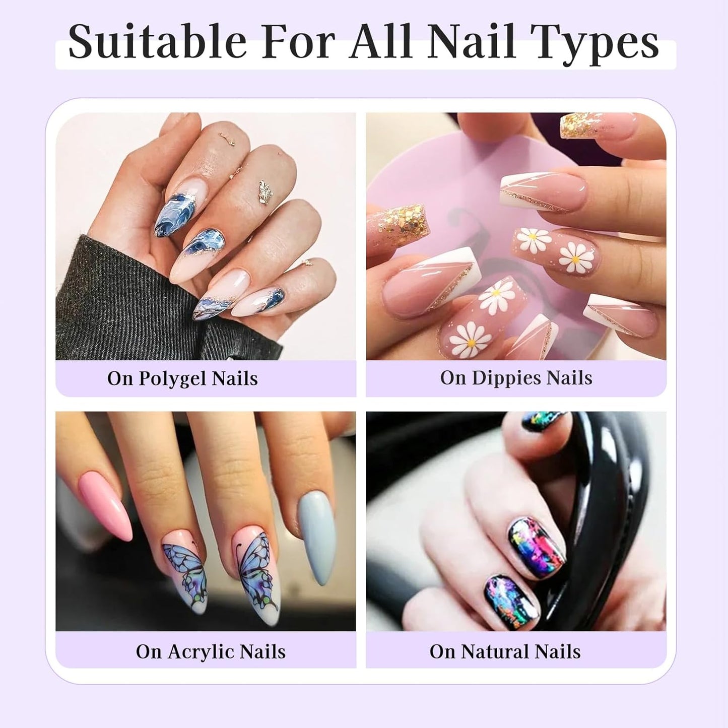 Nail Foil Glue Gel: 2Pcs Nail Art Foil for Foil Stickers Transfer Gel - 15ML Transfer Art Manicure DIY Enthusiasts Required LED Lamp Soak Off