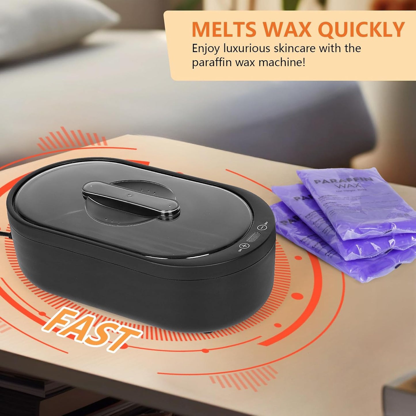 Paraffin Wax Machine for Hands and Feet, Paraffin Wax Warmer with Refills, Paraffin Bath for Arthritis, Hand and Foot Treatment, SPA Hot Wax Machine for Moisturizing Dry Skin