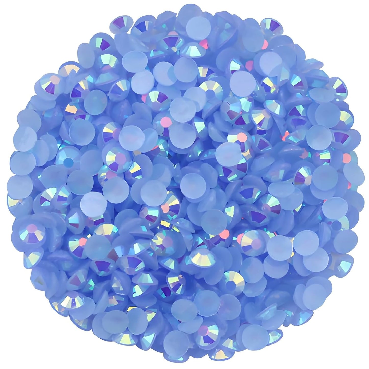 1440 Pcs SS20 5mm Flatback Rhinestones for Nails Art Crafts Glitter Round Shine Gems AB Crystals DIY Clothes Shoes （Light Sapphire AB）