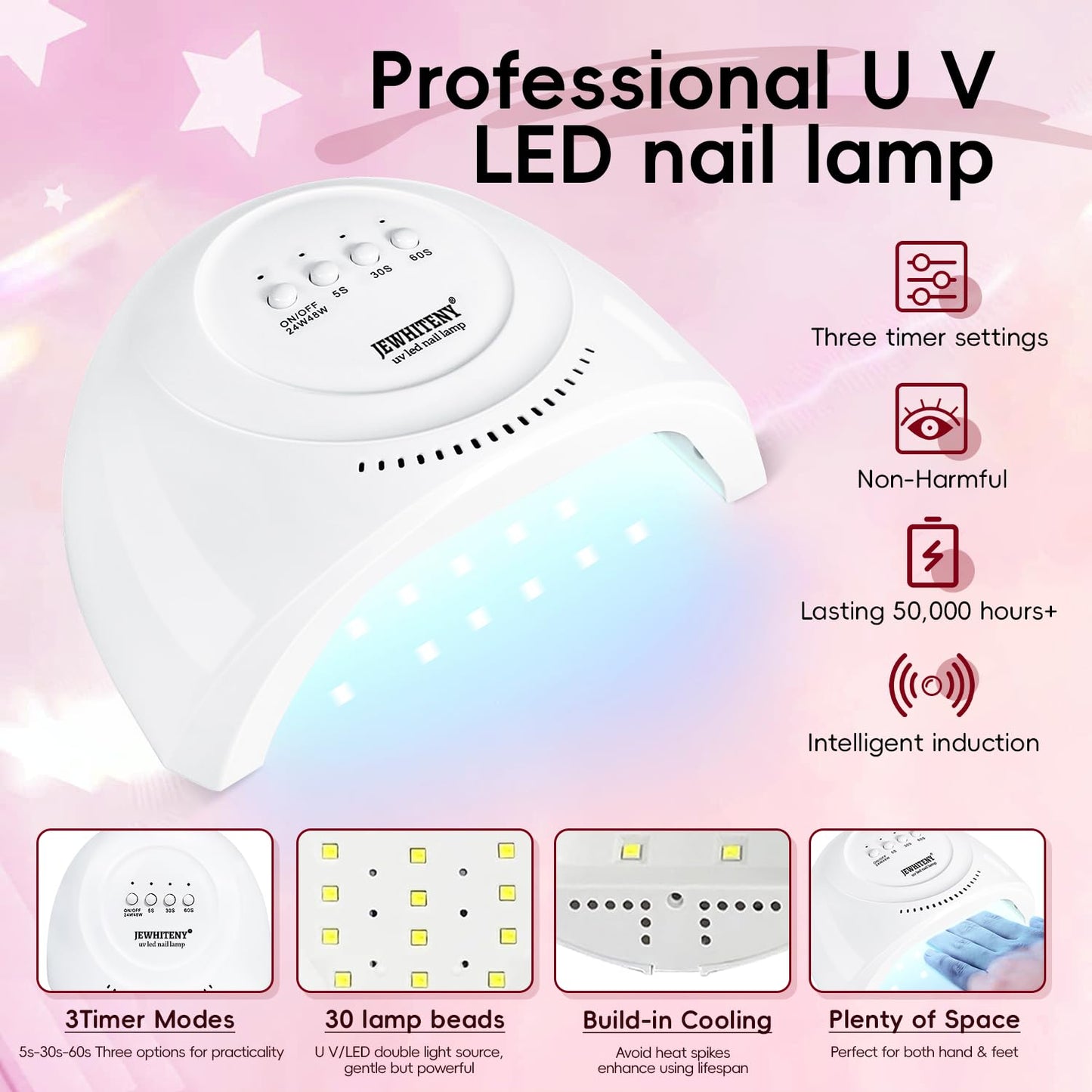 JEWHITENY 14 Colors Nude Pink Skin Tones Poly Extension Gel Kit All in One Kit All Seasons French Nails Manicure Poly Nail Gel Starter Kit with Nail Lamp Designs DIY At Home