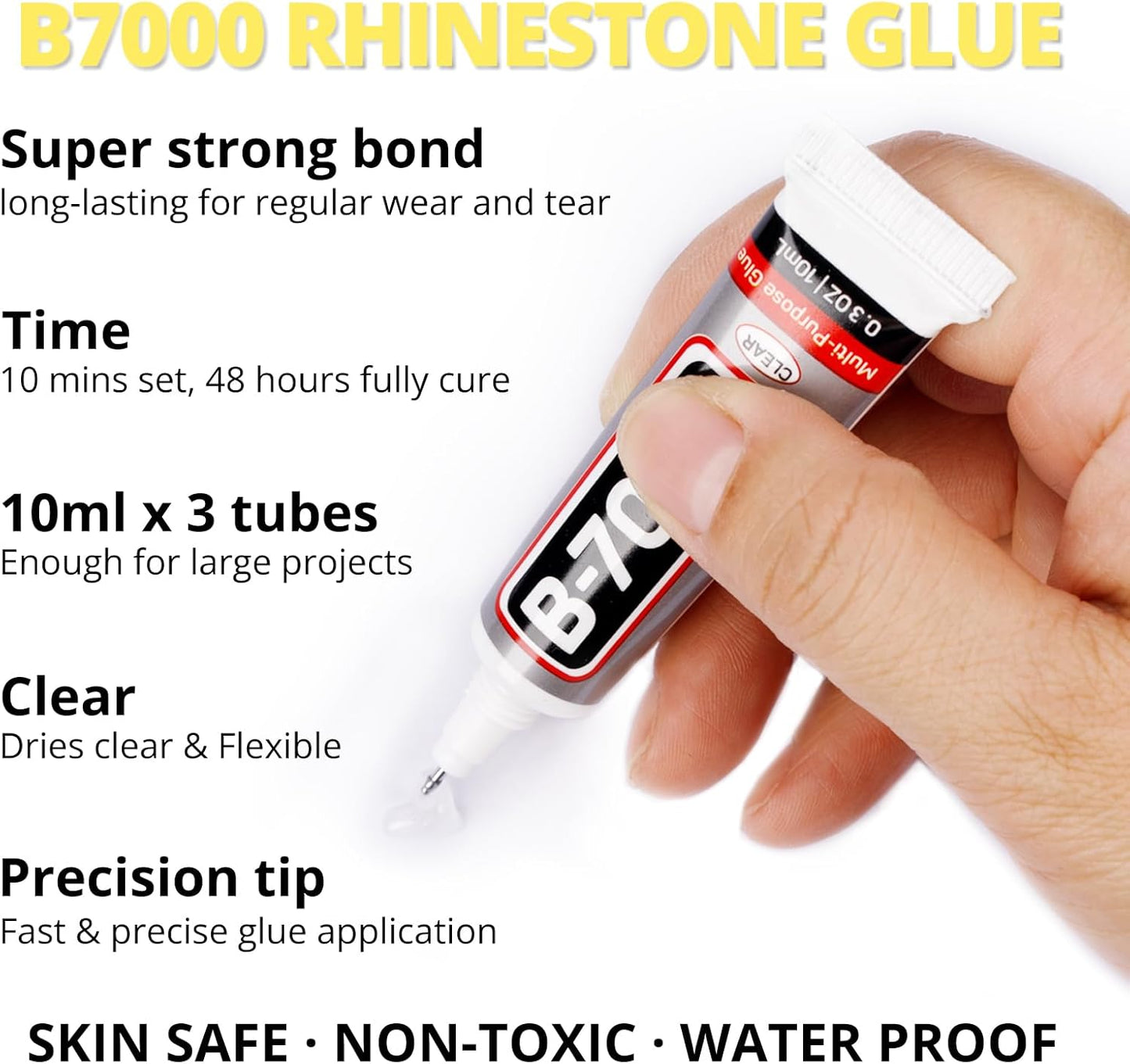 30000Pcs Resin Jelly Rhinestones Set for Crafting Bedazzling, Yellow AB Flatback Gems Jewels for Crafts Clothes Shoes Fabric Outfit Nails Makeup, Flat Back Crystal 2-6mm with b 7000 Glue