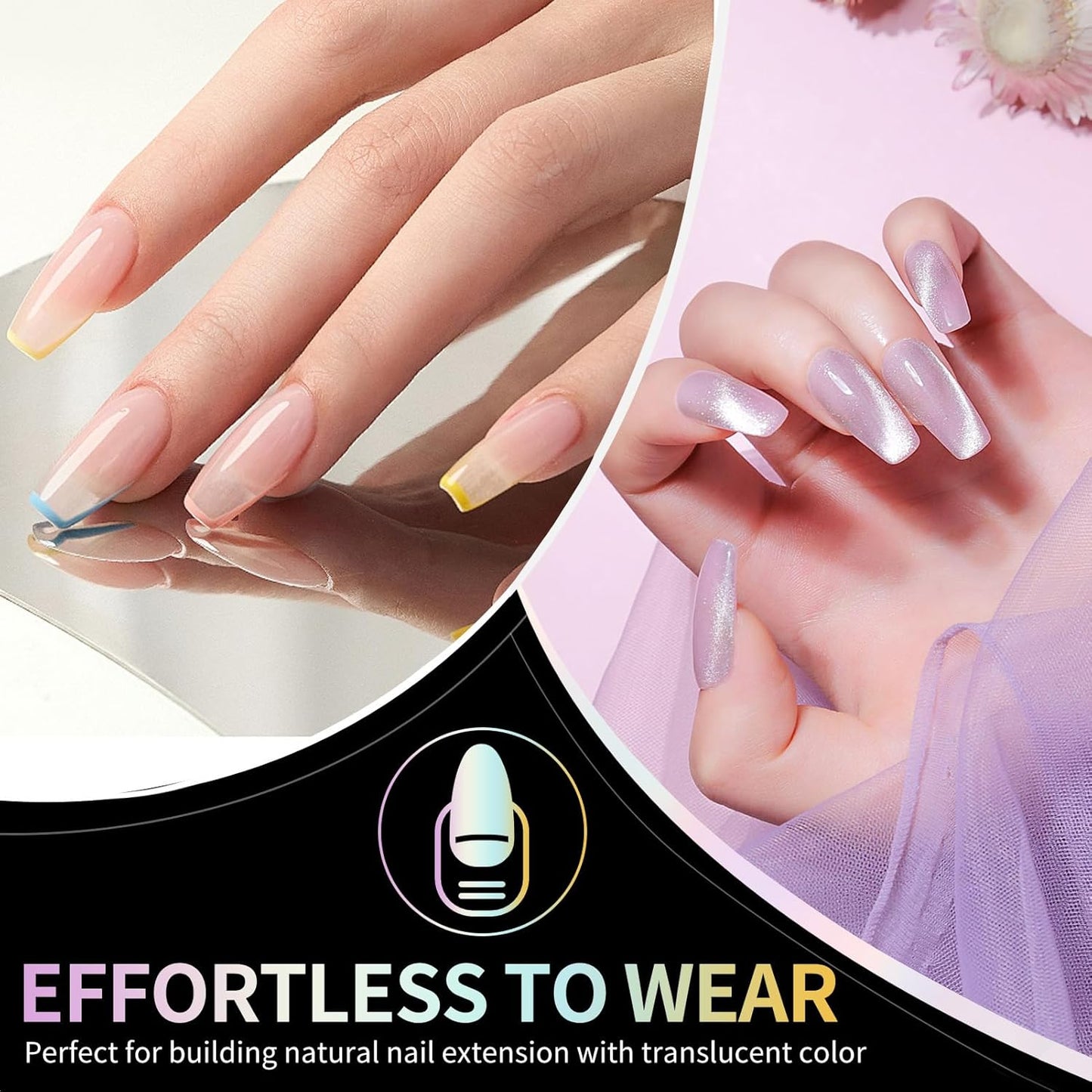 Square Nail Tips Medium Square Gel Nail Tips 240Pcs Pre-Etched Soft Acrylic Nails Tips Half Matte Full Cover False Nail No C Curve for Nail Extension French Nails Manicure Home DIY Salon 12 Sizes Tips