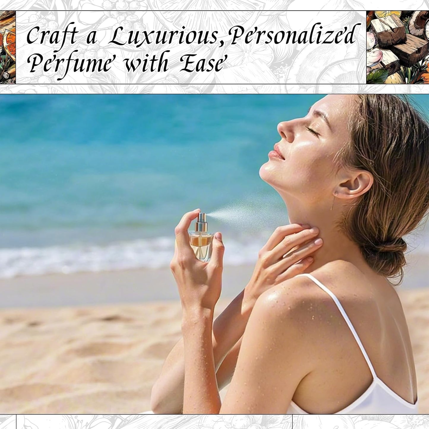 HIQILI Guardian Rose Fragrance Oil for Making Candles, Inspired by Byrdo No Men's Land Rosa, DIY Soaps, Perfume, Scent Diffusers, Skin & Hair Care - 5.07Fl Oz