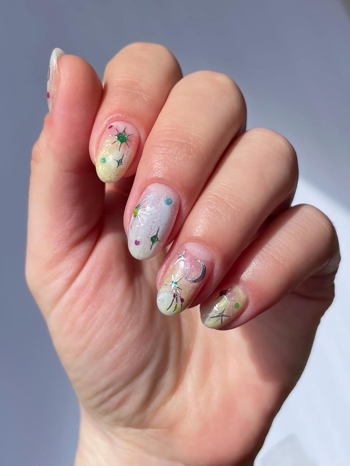 Sparkle Nail Stickers - Trendy, Long-Lasting Nail Art Decals – Easy DIY Application for Salon-Quality Manicures