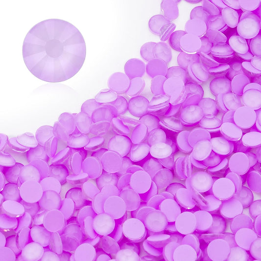 Mocha Lt.Purple Flatback Rhinestones, Glass Rhinestones for Nail Art and Craft, Glue Fix, Loose Crystal Gemstones(Mocha Lt.Purple, SS6, 1440pcs, 1.9-2.0mm)