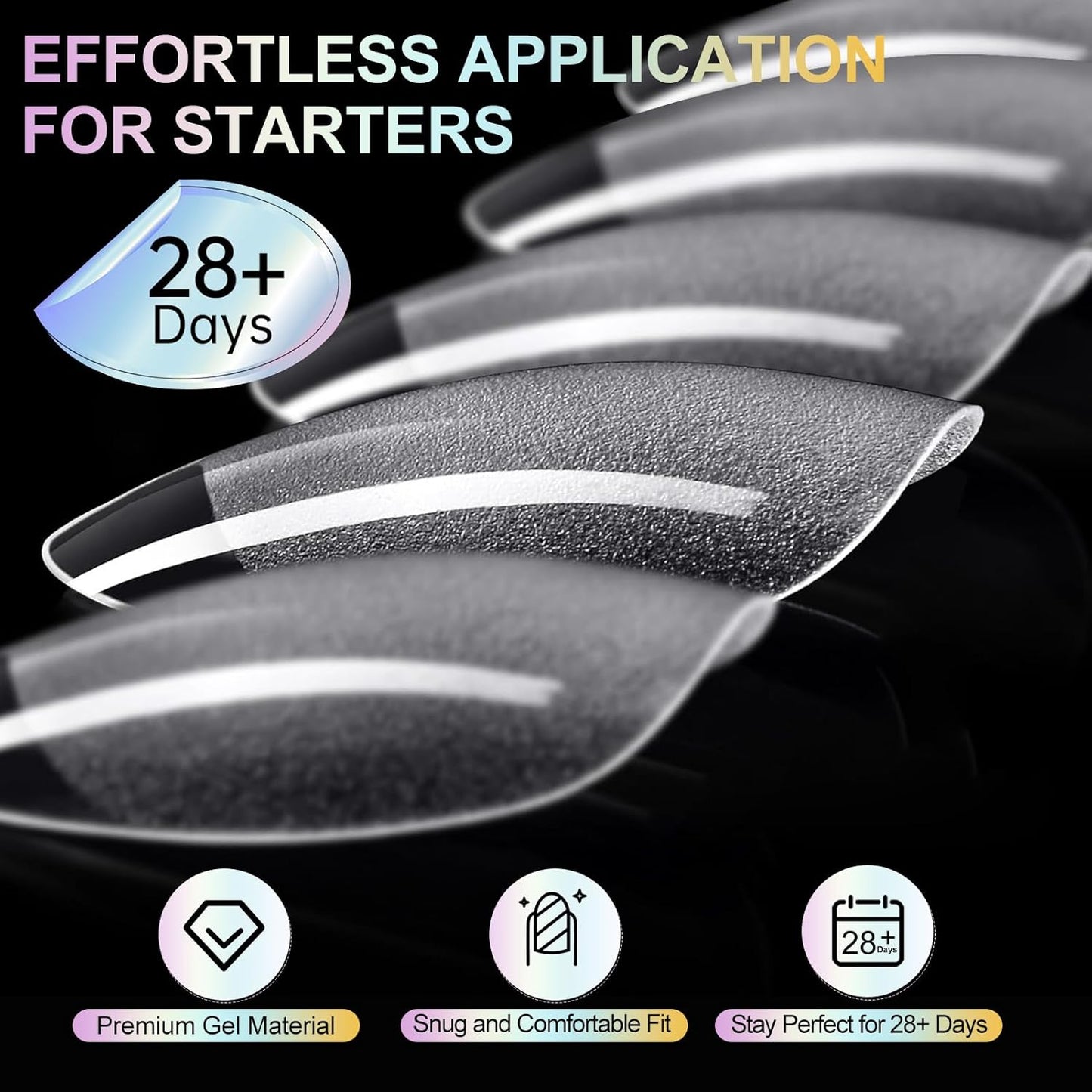Almond Nail Tips Short Soft Gel Nail Tips 240Pcs Short Almond Full Cover Nails Tips Pre-Shaped Half Matte Gelly Press on Fake Nails Tip for Acrylic Nail Tip Extension Home DIY & Salon Nails 12 Sizes
