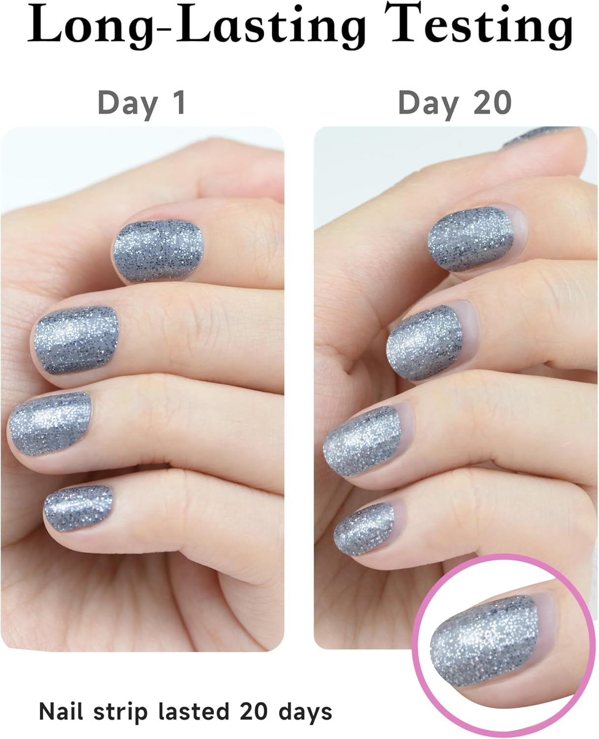 Nail Polish Strips, 44PCS Salon Quality Wraps with Top Coat, Long Lasting Gel Nail Stickers for Women Easy Apply& Remove (Sailing on Pink&Gold)