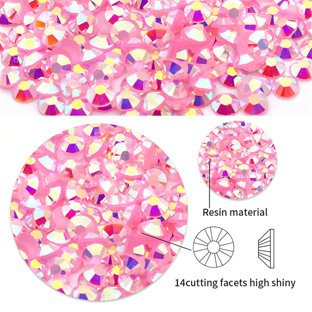 720 Pcs SS30 6mm Flatback Rhinestones for Nails Art Crafts Glitter Round Shine Gems AB Crystals DIY Clothes Shoes （Orange AB）