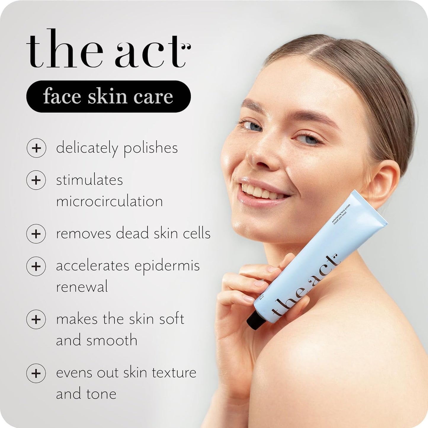 Organic Face Scrub - Exfoliating & Polishing Facial Scrub with Vitamin E & F, Almond & Jojoba Oils for Smooth, Radiant Skin - Gentle Exfoliation & Deep Moisturization for Women & Men 2 Fl Oz