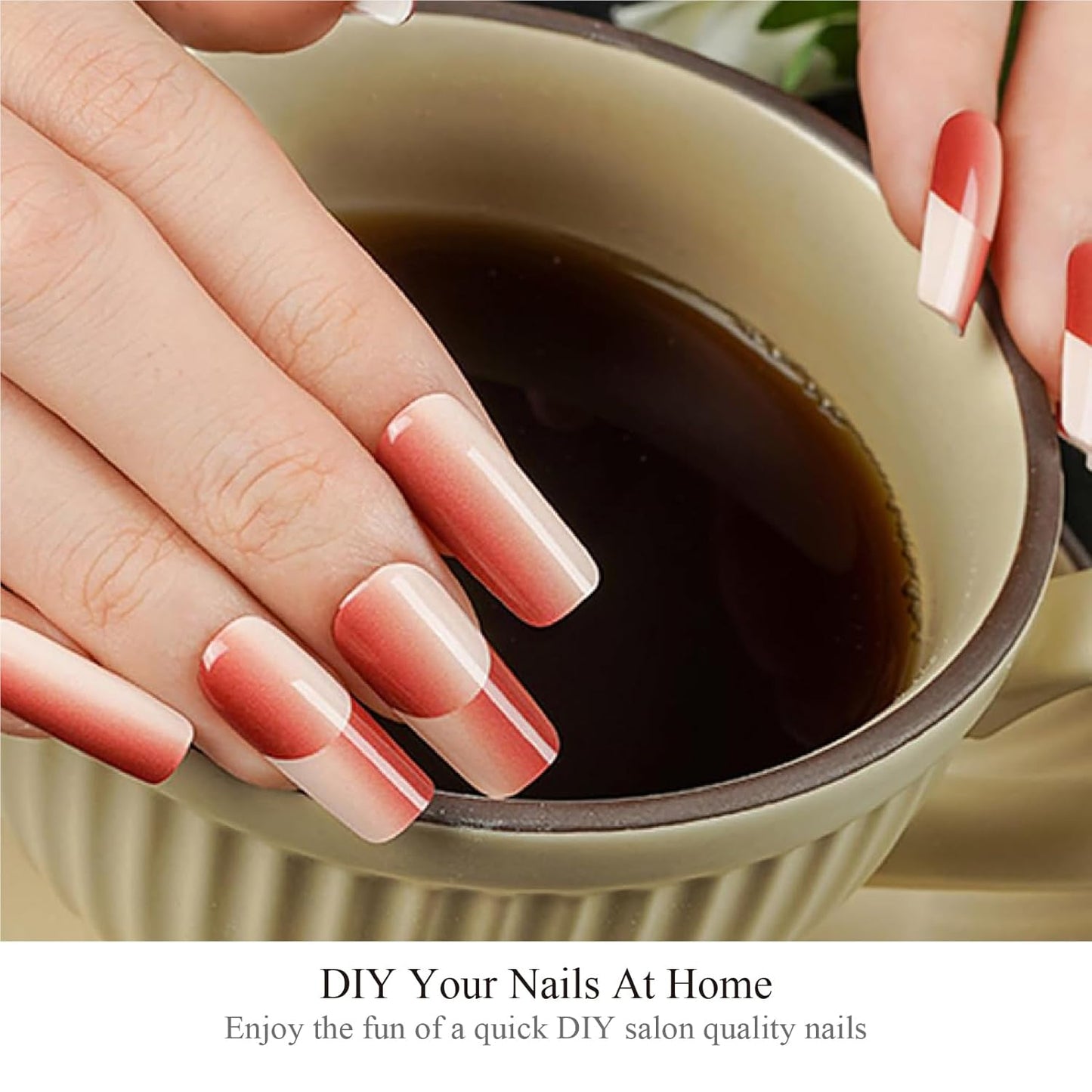 Semi Cured Gel Nail Strips, 20pcs, Long Lasting