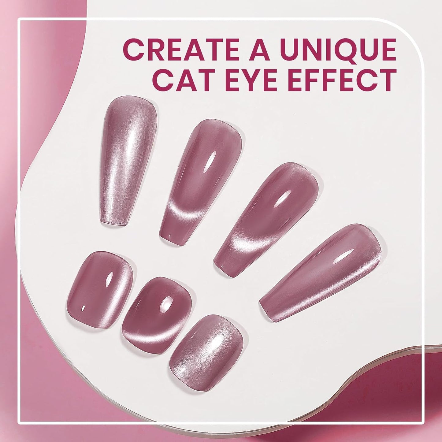 Quick Dry Cat Eye Nail Polish Non Gel Fast Air Dry Glitter Magntic Nail Polish Cats Eye Toe Fingernail Air Drying Fast Lacquer Manicure Gift For Women Girls 16ml, 0.54fl oz