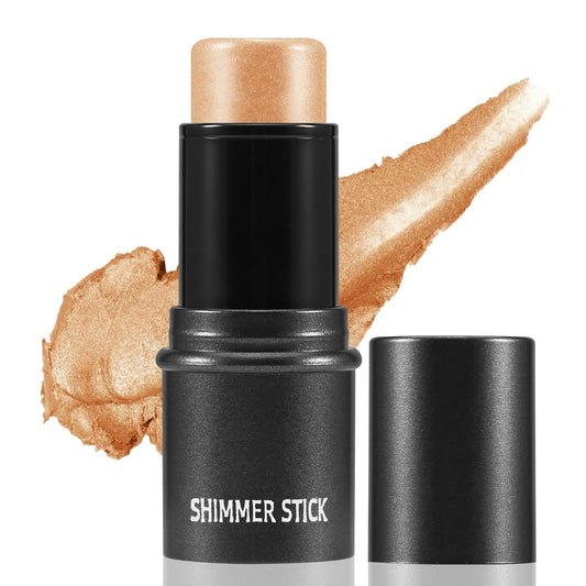 Boobeen Highlighter Makeup Stick Highlighter Bronzer Stick Glow Face Illuminator Highlight Contouring Sticks Waterproof Long-lasting