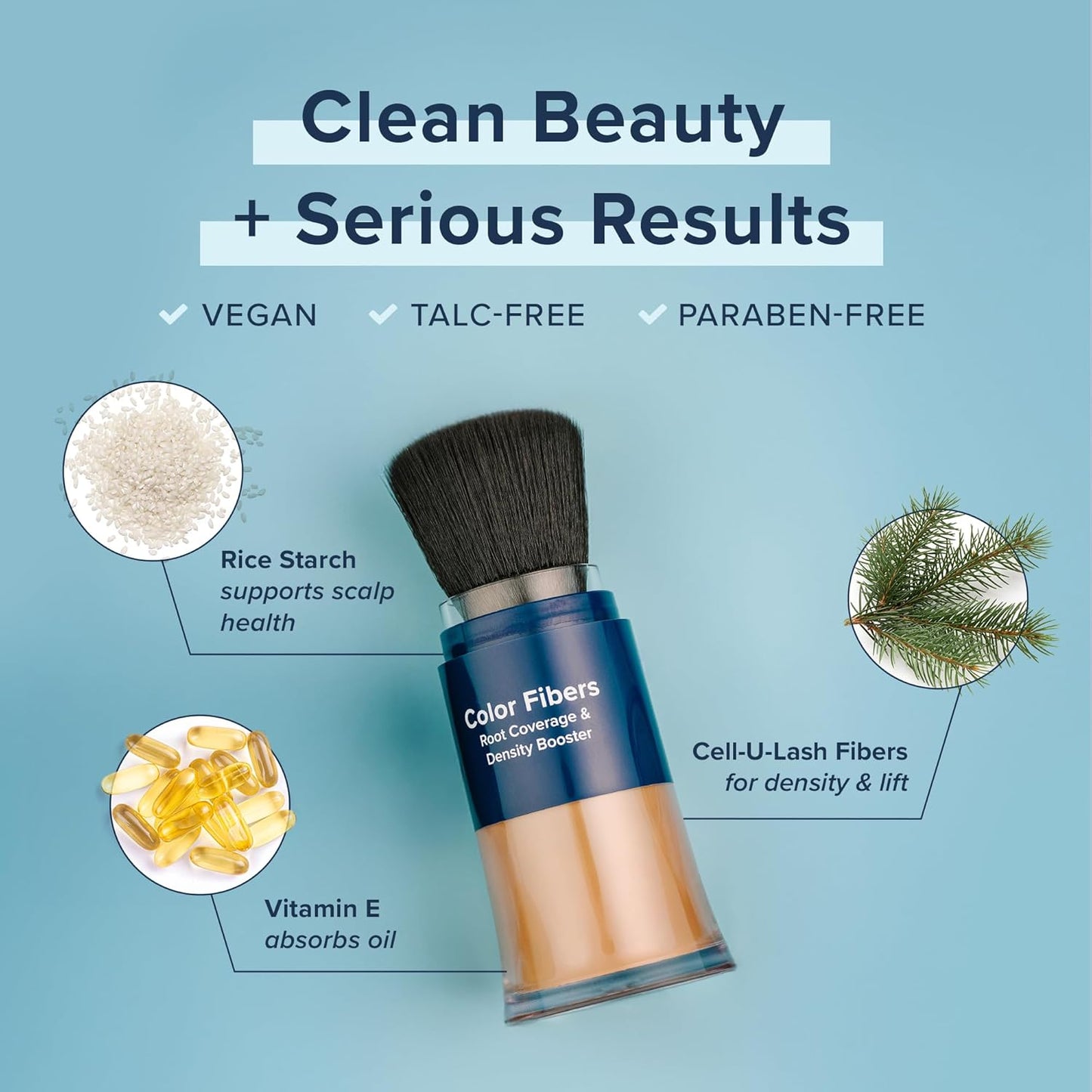 TRUHAIR Color Fibers Root Coverage & Density Booster | Quick-Apply Root Touch Up Hair Color | Natural Color Matching, Gray Hair Cover up to Color Gray Roots - 11 Hair Colors Available (Medium Brown)