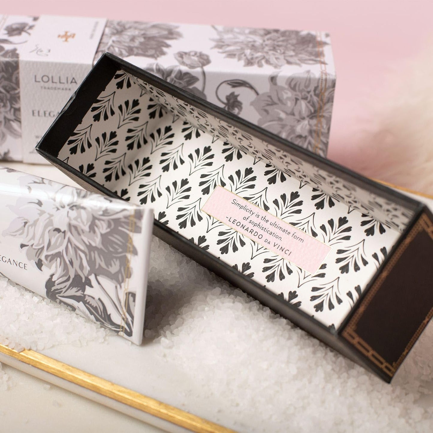 LOLLIA Elegance Handcreme, 4 oz. – White Amber & Mirabelle – Scented Hand Cream for Women, Moisturizing Hand Lotion for Dry Hands, Shea Butter & Cocoa Butter, Quick Absorbing Lotion