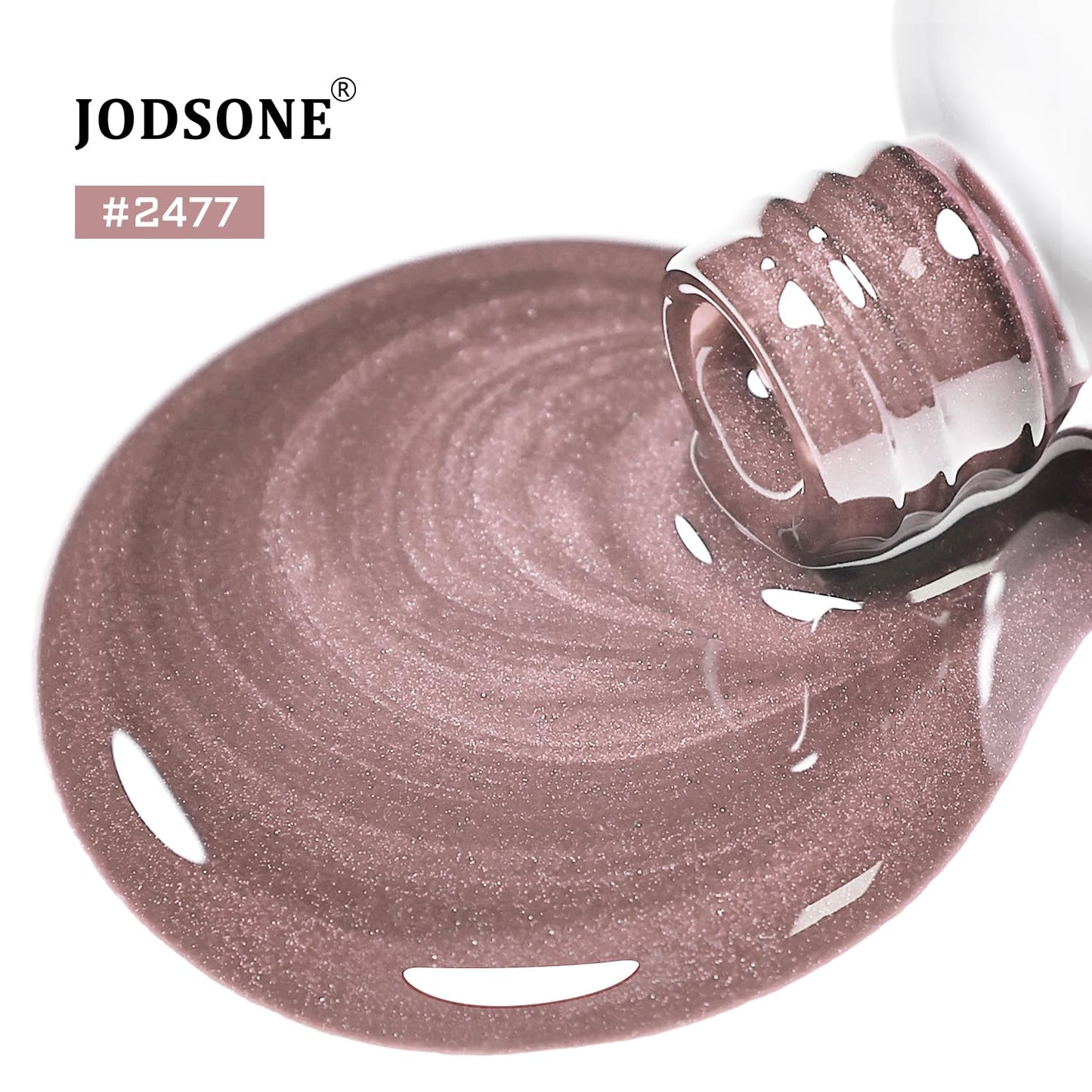 JODSONE 16.5ml Cat Eye Gel Nail Polish Light Brown Single Colors for Holographic Glitter Cat Eye Reflective Translucent Need U V Lamp