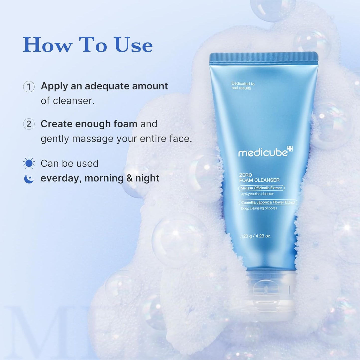 medicube Zero Foam Cleanser for Sensitive Skin - Sebum Control, Moisture Balance, and Pore Minimization | Korean Skincare