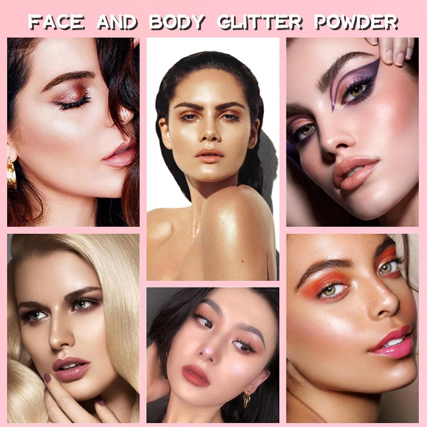 Polvo De Hadas Fairy Highlight Patting Powder Body Brightens the Natural Three-dimensional Patting Powder Blusher (02# Fairy Pink)