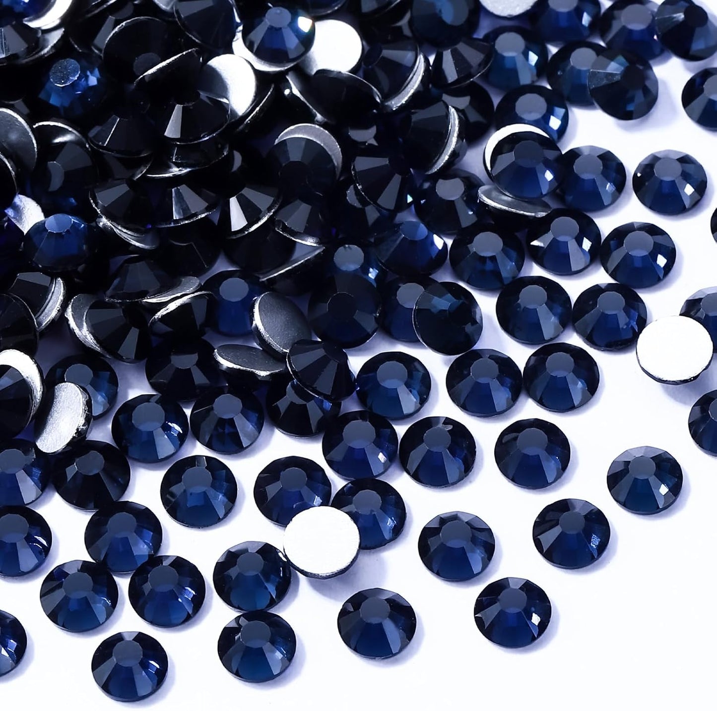 Montana Flatback Rhinestones, Glass Rhinestones for Nail Art and Craft, Glue Fix, Loose Crystal Gemstones(Montana, SS16, 1440pcs, 3.8-4.0mm)