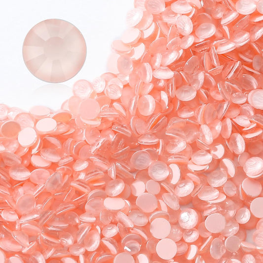 Mocha Lt.red Flatback Rhinestones, Glass Rhinestones for Nail Art and Craft, Glue Fix, Loose Crystal Gemstones(Mocha Lt.red, SS6, 1440pcs, 1.9-2.0mm)