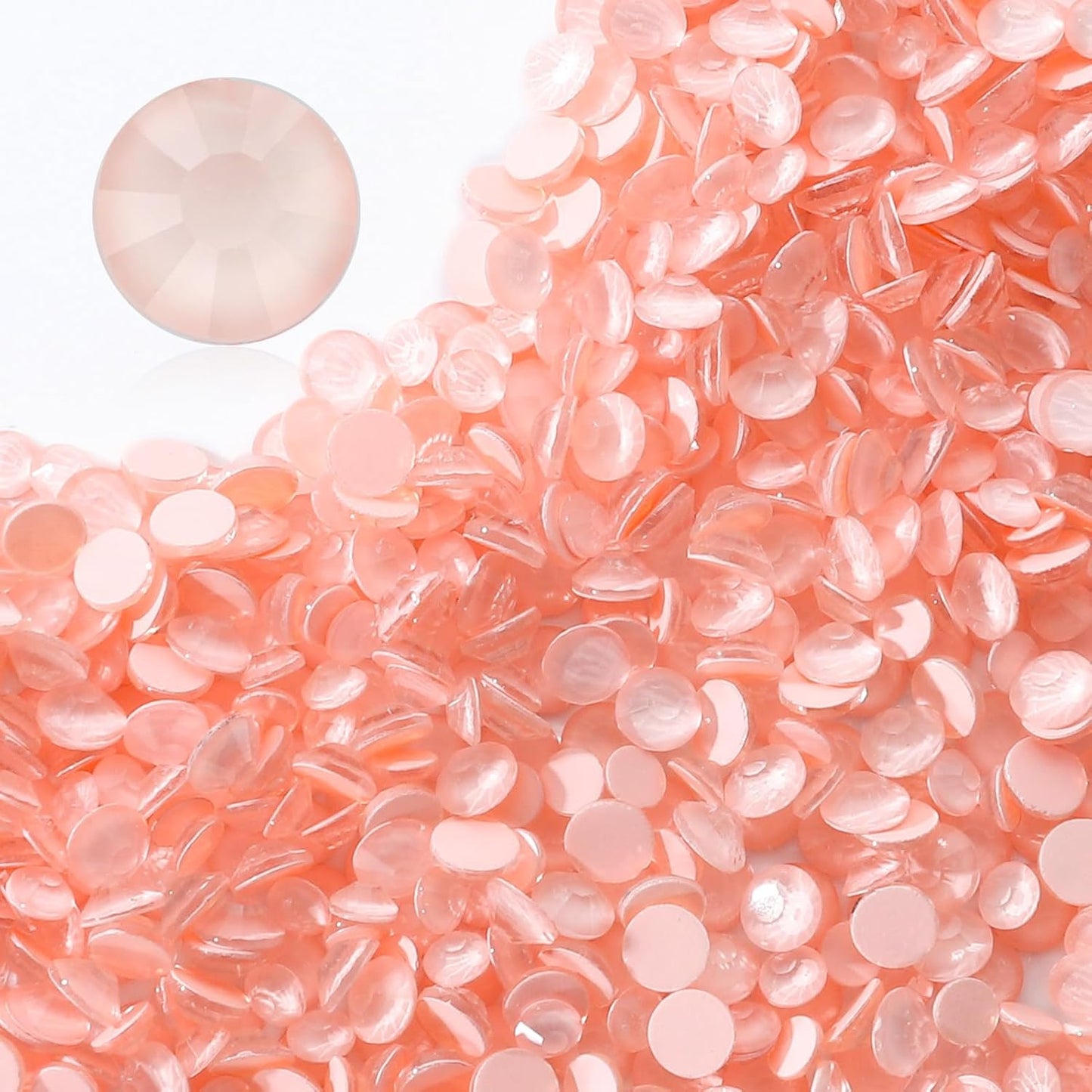 Mocha Lt.red Flatback Rhinestones, Glass Rhinestones for Nail Art and Craft, Glue Fix, Loose Crystal Gemstones(Mocha Lt.red, SS20, 1440pcs, 4.6-4.8mm)