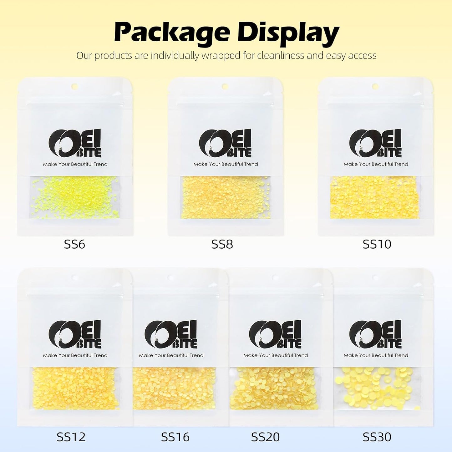 Mocha Citrine Flatback Rhinestones, Glass Rhinestones for Nail Art and Craft, Glue Fix, Loose Crystal Gemstones(Mocha Citrine, SS16, 1440pcs, 3.8-4.0mm)