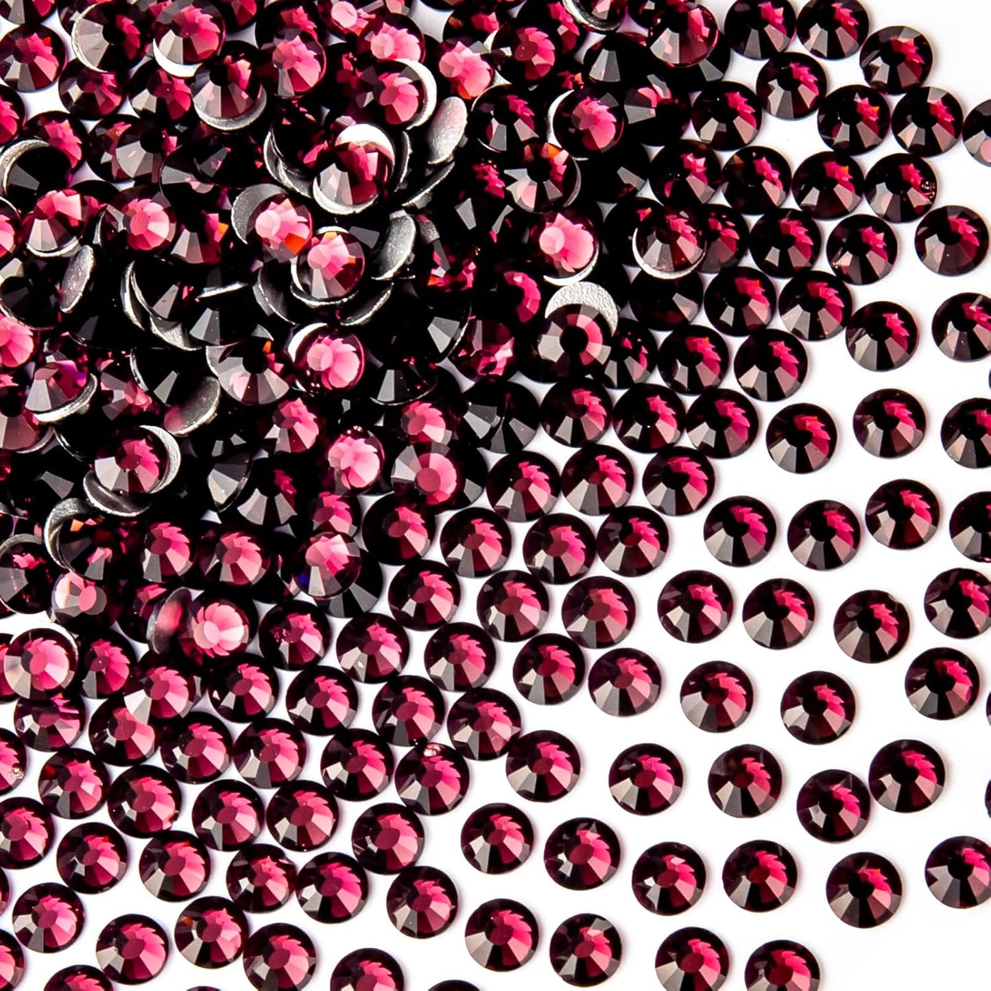 288Pcs Amethyst Crystal Rhinestones,Glass Flatback Rhinestones Gemstones for Nail Face Makeup Art Crafts Clothes Decoration -(SS30,6.5mm,Amethyst)