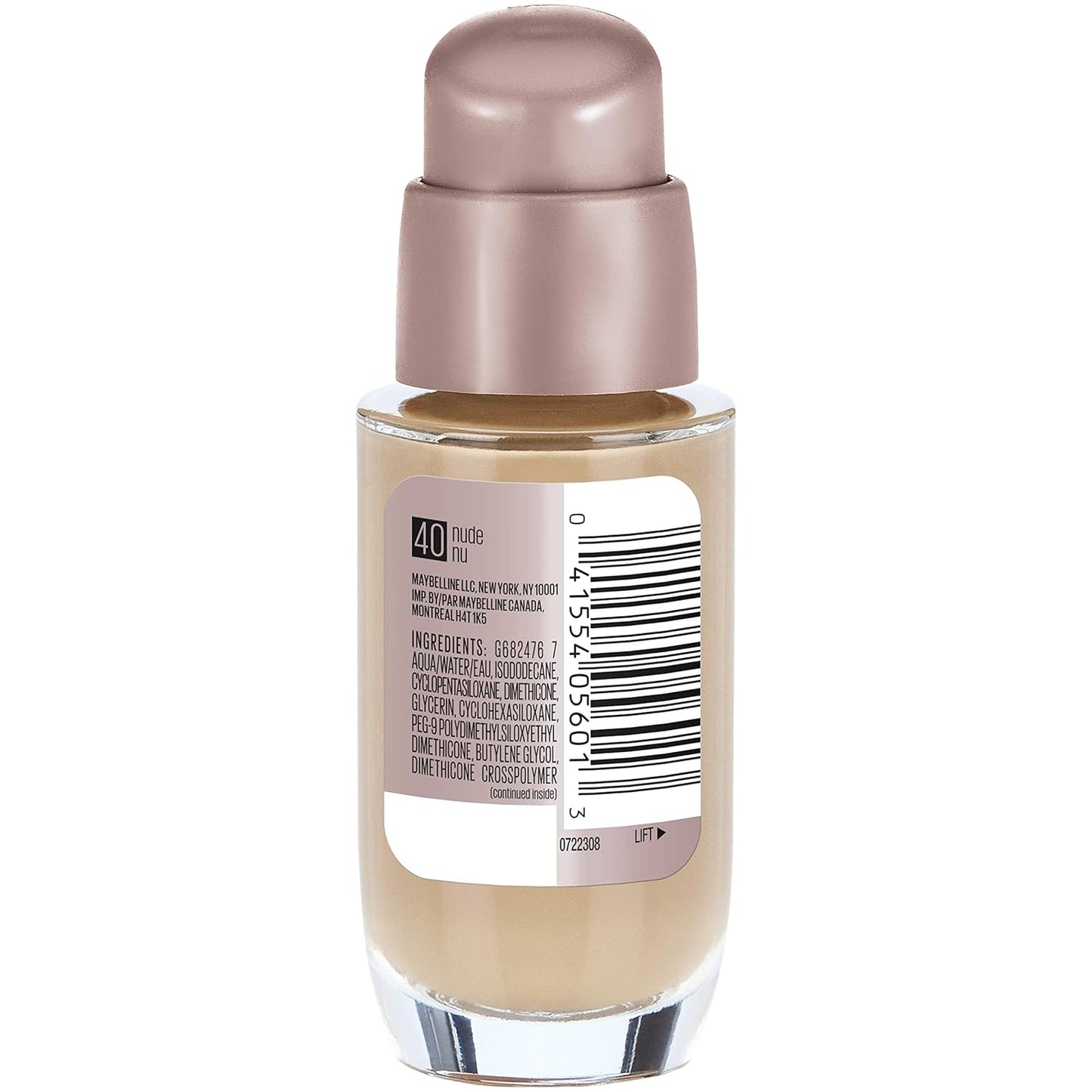 Maybelline New York Dream Satin Liquid Foundation (Dream Liquid Mousse Foundation), Nude, 1 fl. oz.