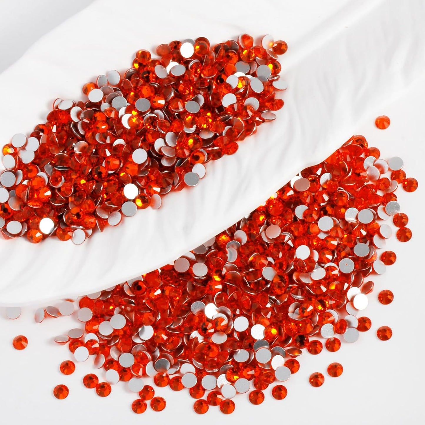2000PCS SS16 Flatback Rhinestones | 12-Facet Diamond-Cut Glass Gems for Nail Art, Clothing, DIY Crafts |Glue-On Decoration Stones with Silver Backing(Hyacinth)
