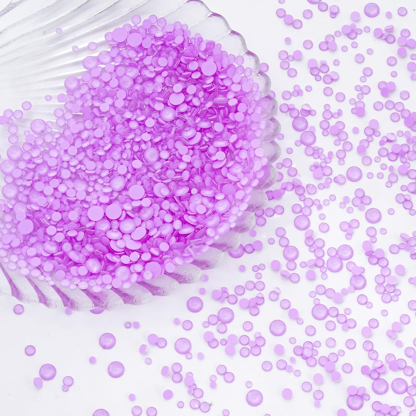 Mocha Lt.Purple Flatback Rhinestones, Glass Rhinestones for Nail Art and Craft, Glue Fix, Loose Crystal Gemstones(Mocha Lt.Purple, SS10, 1440pcs, 2.7-2.8mm)