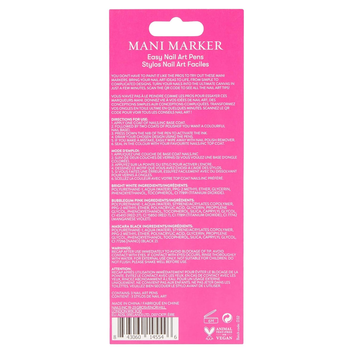 Nails.INC Mani Marker Nail Art Pen Trio