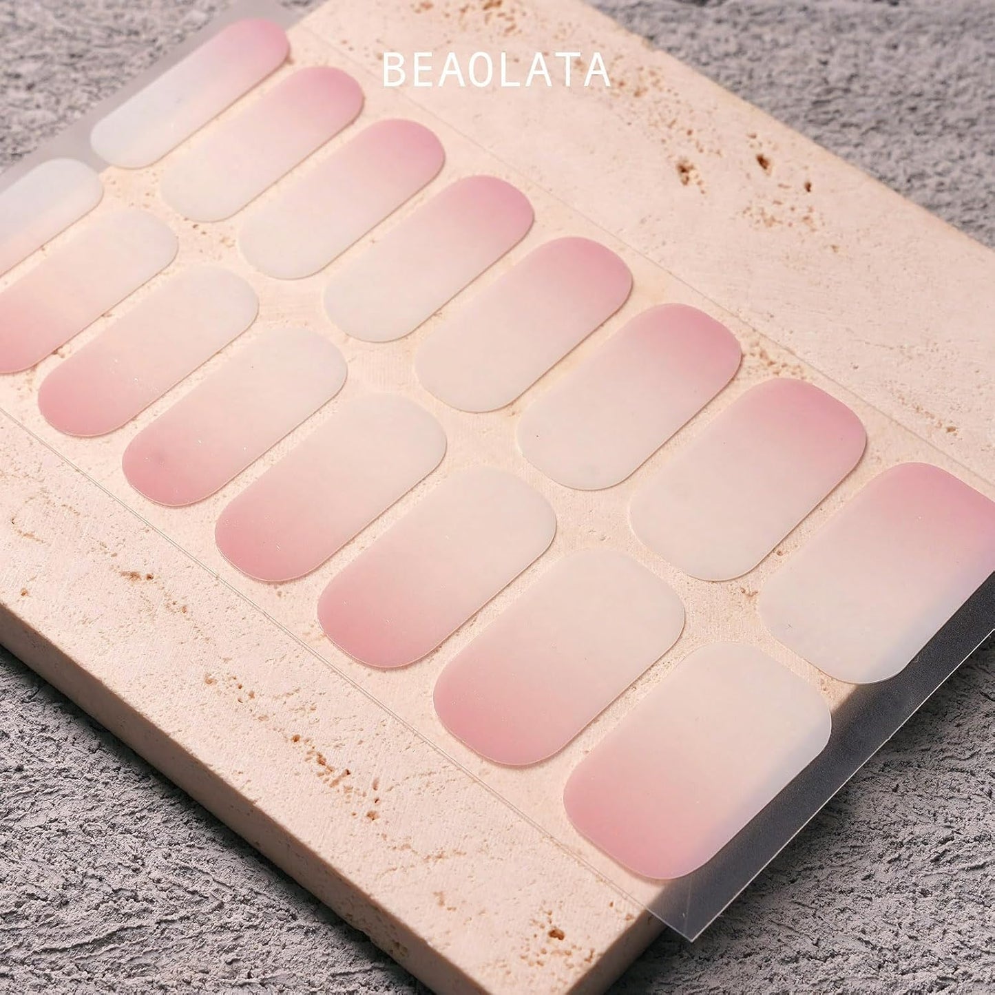 Nail Polish Strips, 32PCS Salon Quality Wraps, Long Lasting Gel Nail Stickers for Women Easy Apply& Remove (White Ray Drift)