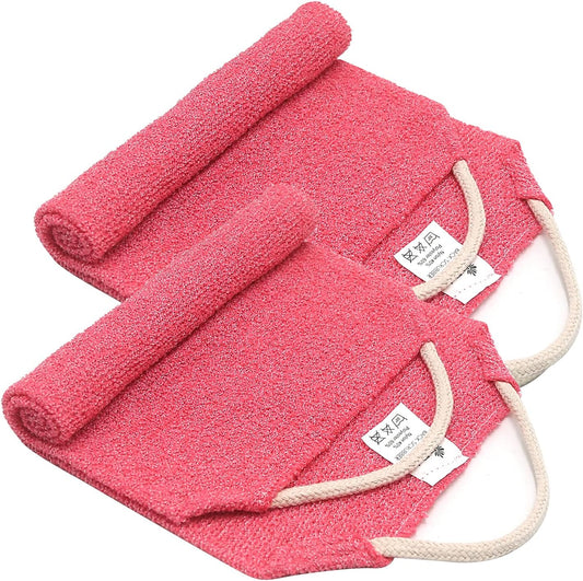 Evridwear Exfoliating Back Scrubber for Shower - Double-Sided Body Scrubber with Handles, Deep Clean, Massage & Exfoliate Back Washer for Men & Women, Invigorates Skin & Circulation