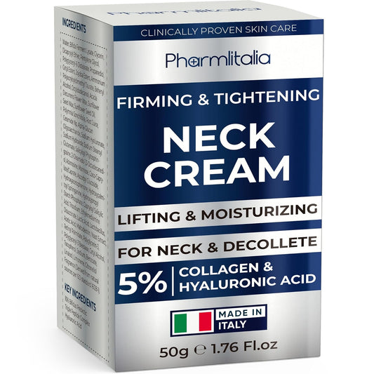 Neck Creams for Tightening and Firming Sagging Skin - Skin Tightening Cream for Face - Decollete & Chest, Under Chin Firming for Older Women - Neck Wrinkles Treatment with Collagen & Hyaluronic Acid