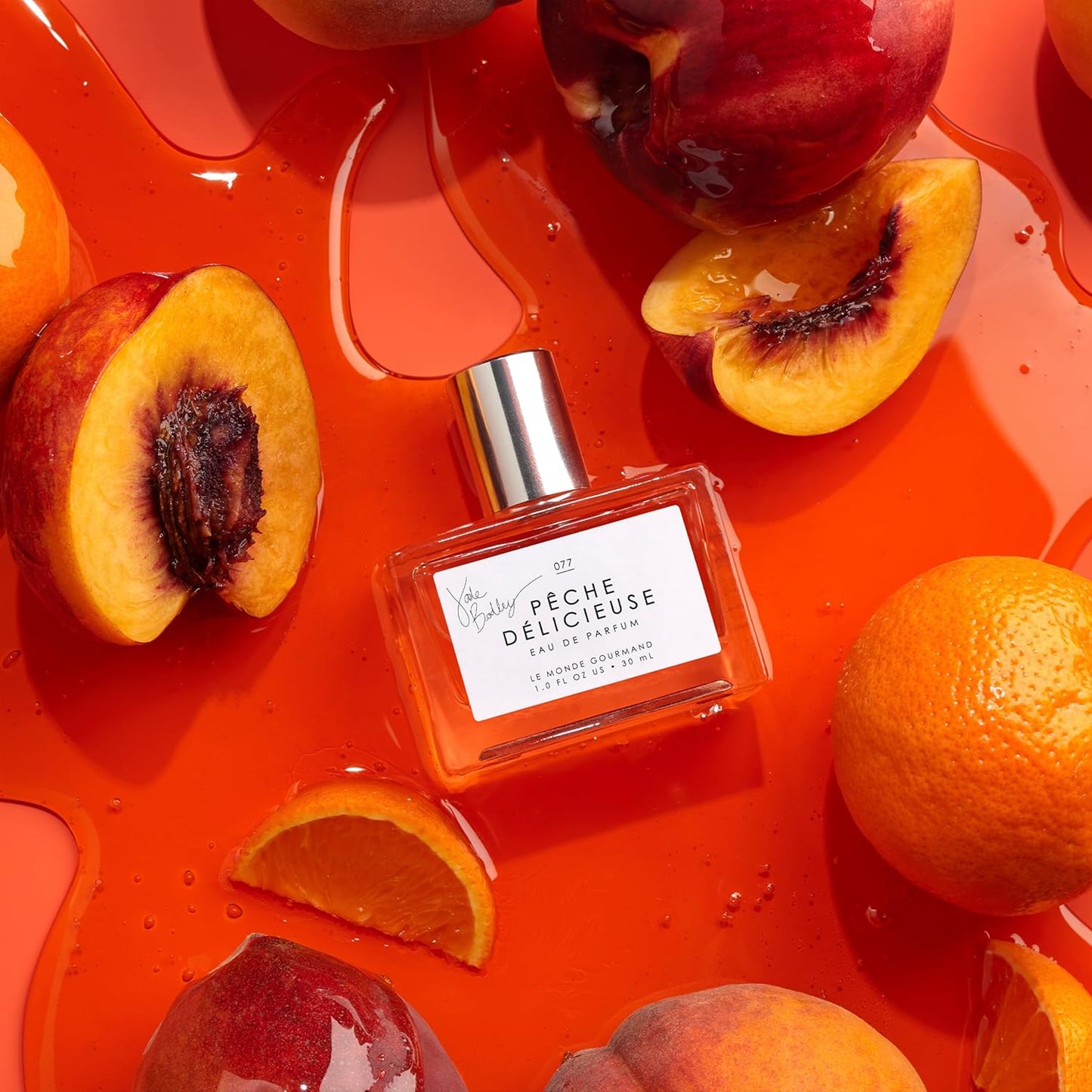 Le Monde Gourmand Pêche Délicieuse - Eau de Parfum – 1 fl oz (30 ml) - Peach, Vanilla, Caramel, Rose Perfume Notes