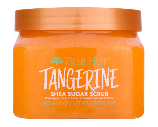 Tree Hut Tangerine Shea Sugar Scrub | Exfoliating Body Scrub Removes Dead, Dry Skin for a Soft & Hydrated Feel | Nourishing Essential Body Care | 18 fl oz.