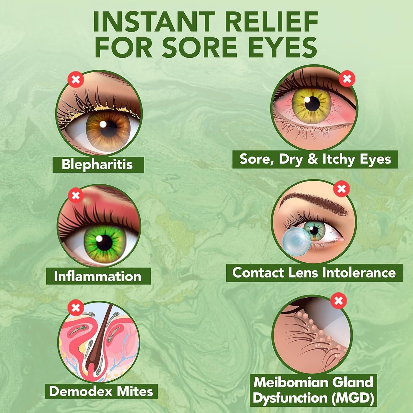 NOVEHA 120Pcs Tea Tree Oil Eyelid & Lash Wipes With Hyaluronic Acid, Green Tea & Chamomile For Blepharitis & Itchy Eyes, Individually Wrapped Eyelash Wipes, Natural Makeup Remover & Cleanser (2 Pack)