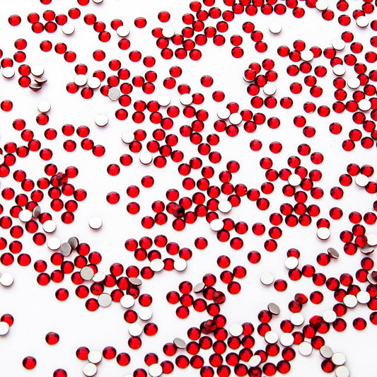 1440Pcs Siam Crystal Rhinestones,Glass Flatback Rhinestones Small Gemstones for Nail Face Makeup Art Crafts Clothes Decoration -(SS6,2.0mm,Siam)