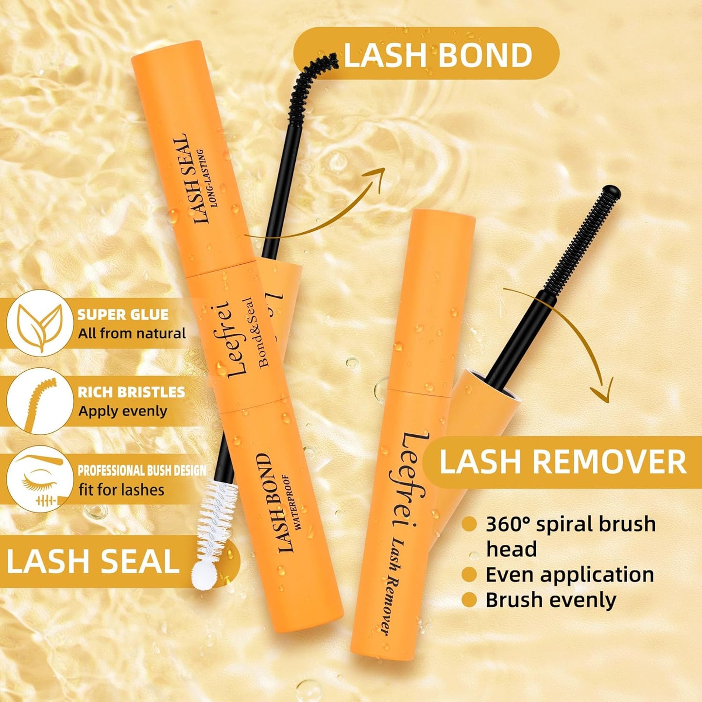 Eyelash Clusters 10-18mm Wispy Lash Clusters D Curl DIY Cluster Lash Extension Kit Individual Lashes Kit With Bond & Seal, Glue Remover, Tweezers(LF05 Lashes Set)